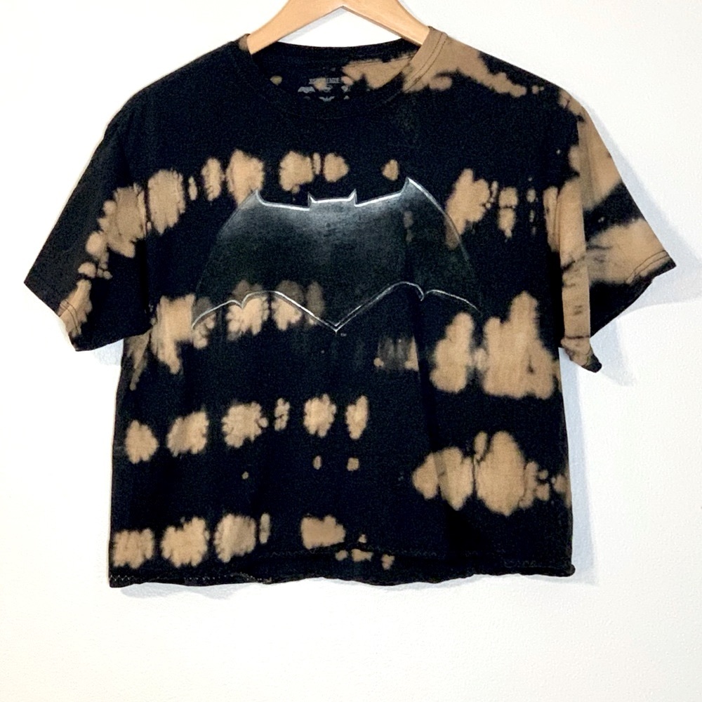 Justice League Batman Tie Dye Crop Top Sz Medium